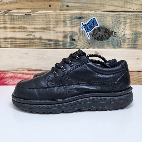 Vintage Y2k Skechers Chunky Shoes Platform Jammers Men’s Sz 9.5 Triple Black main image 6